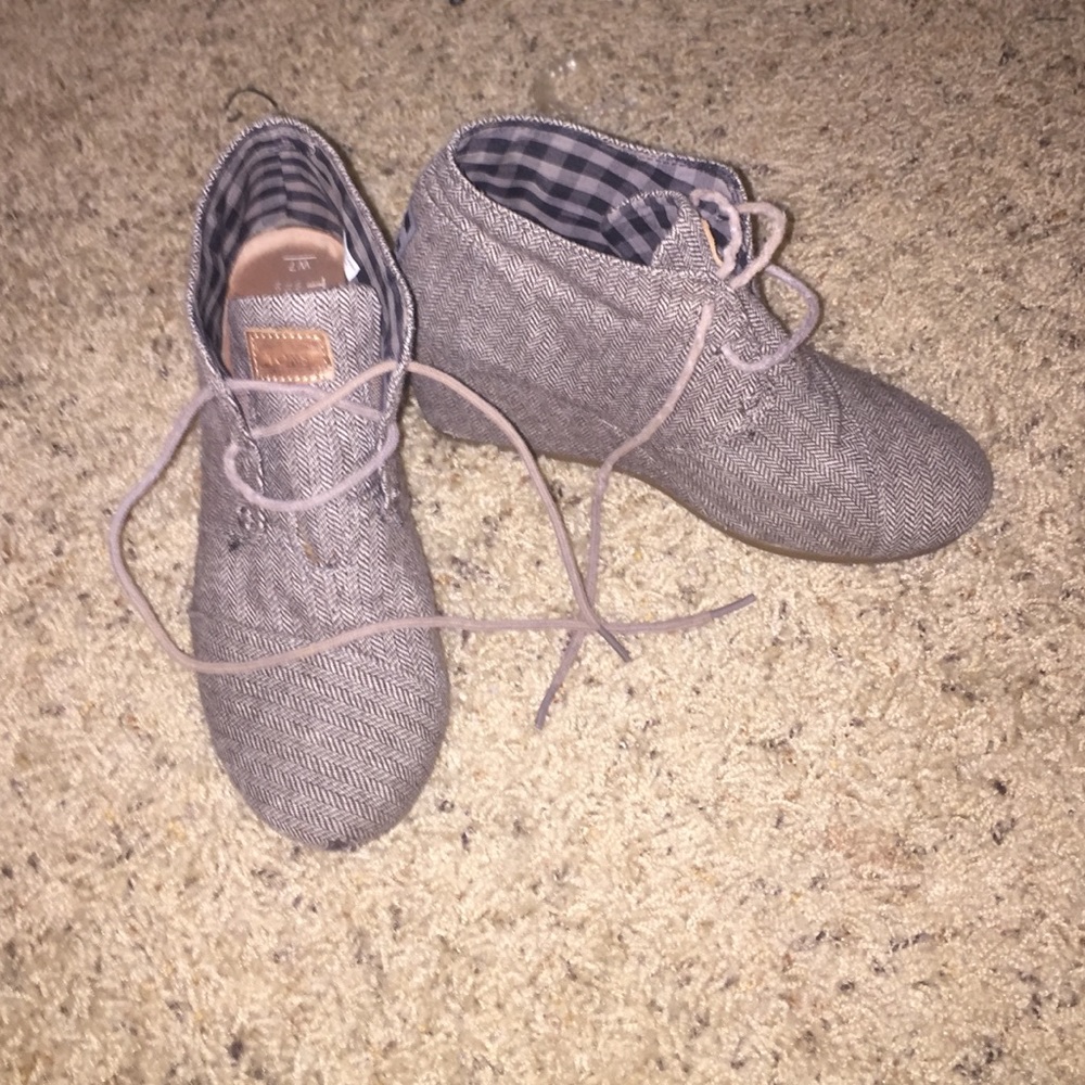 Toms Wedges Booties