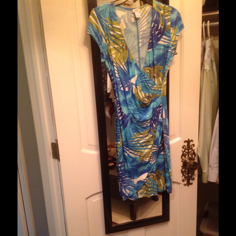 Summer sexy dress sold by Cache.  Slit on side