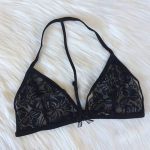 NWOT Black lace bralette