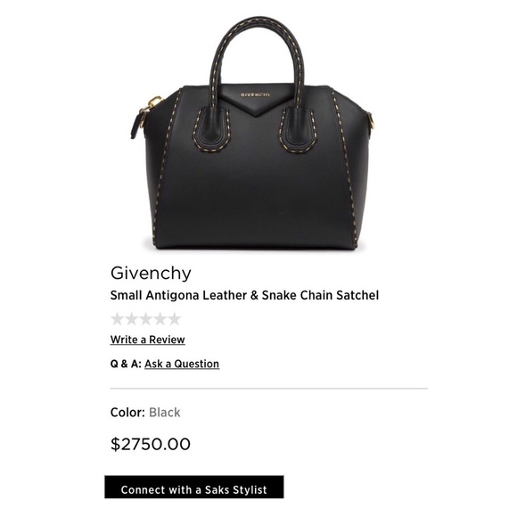 🎉SOLD🎉 New Givenchy Antigona Snake Chain Satchel - Picture 3 of 3