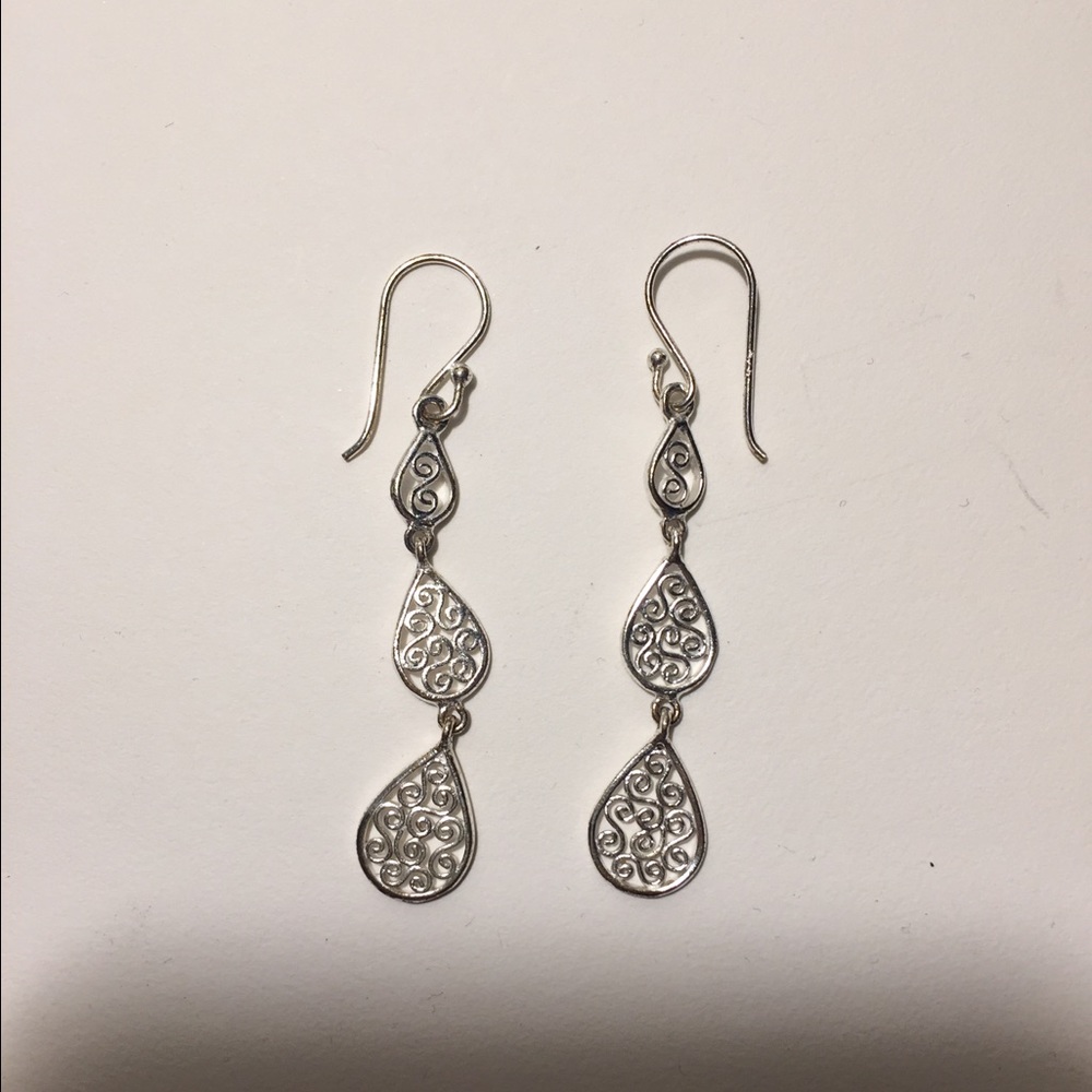 Sterling silver dangly earrings