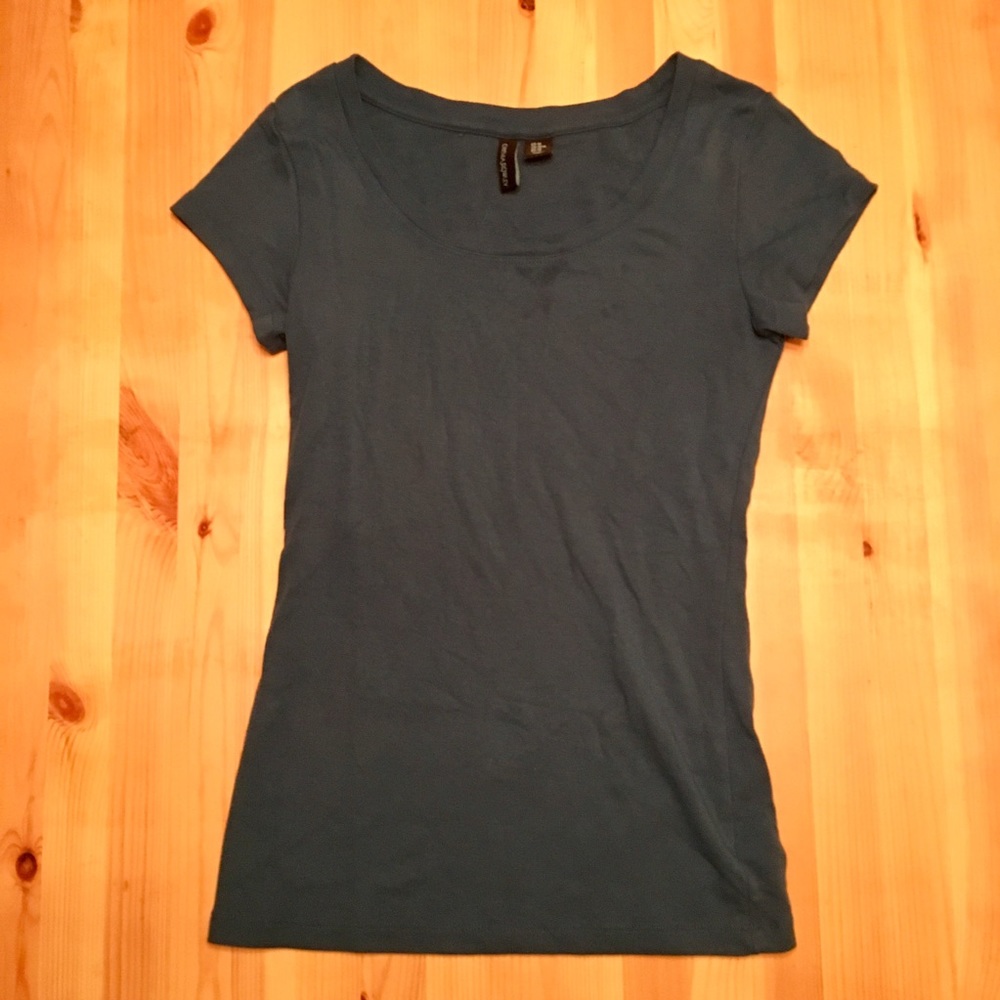 Blue Cotton Tee