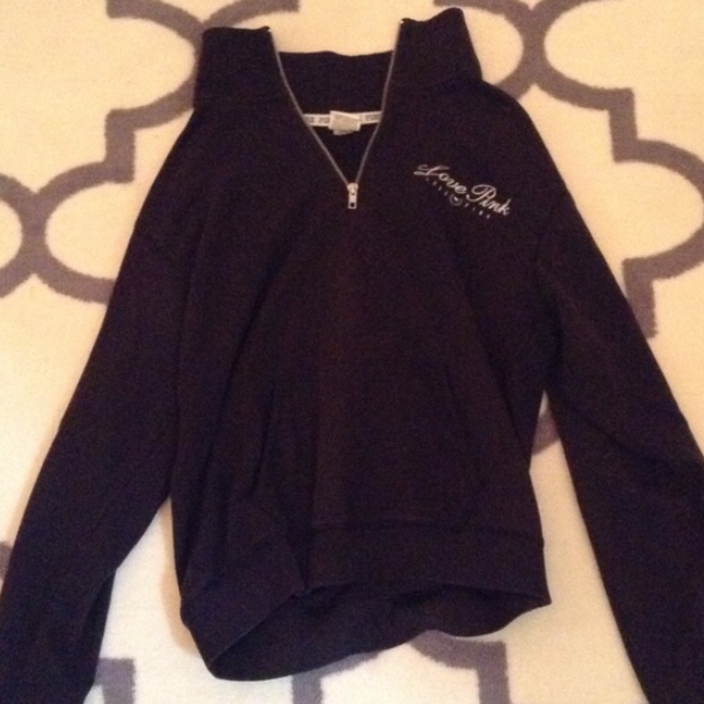 Black PINK half zip