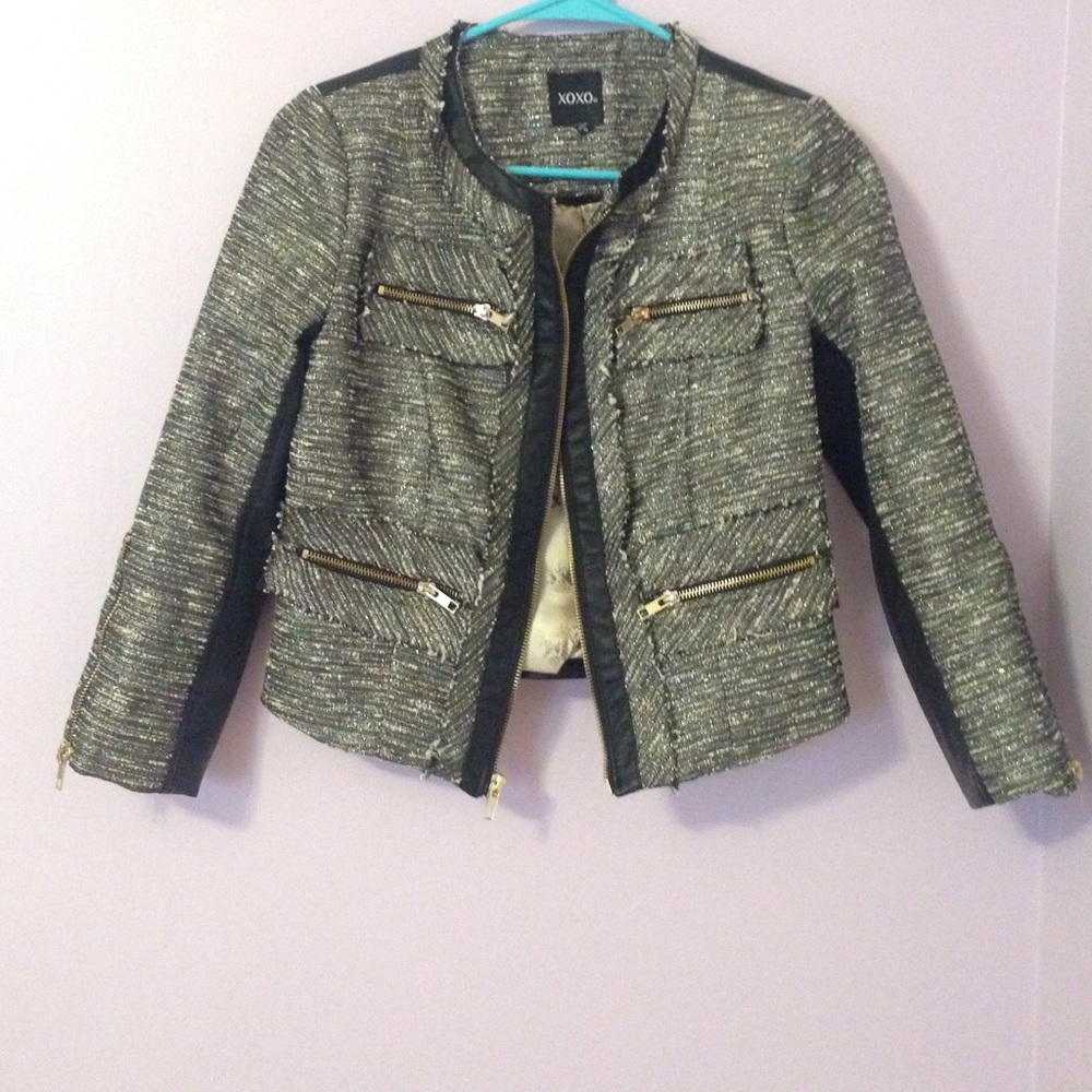 Xoxo 3/4 leather jacket