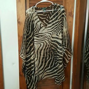 Sheer bathing suit cover