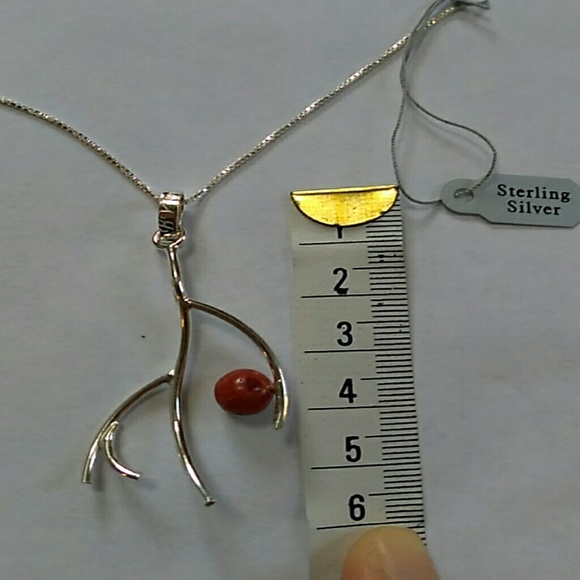 NEW Handcrafted sterling silver Pendant with chain - Picture 2 of 2