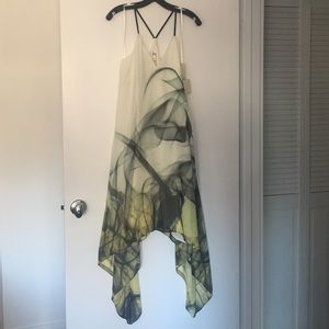 Milly Smoke Print Hi Lo Dress