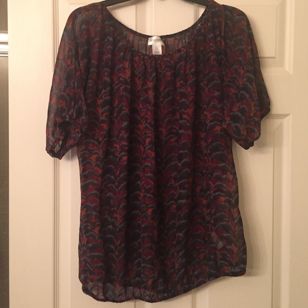 Motherhood Maternity sheer shirt
