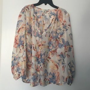 Joie printed silk blouse