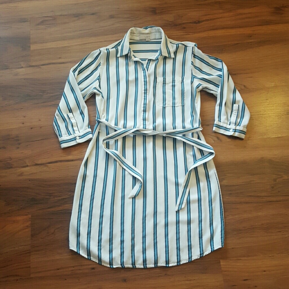 LOFT Striped Dress
