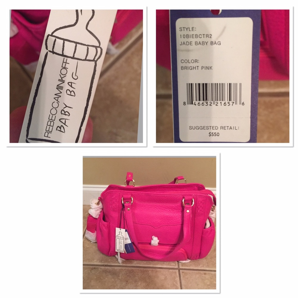 Rebecca Minkoff  Jade Baby Bag. Pebbled leather.