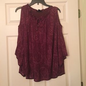 NWOT style&co cold shoulder top