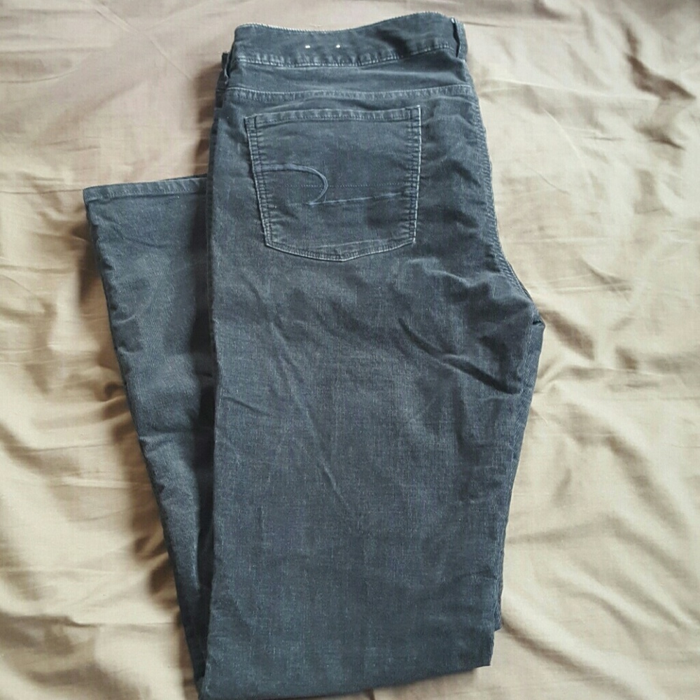 Black corduroy jeans