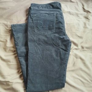 Black corduroy jeans