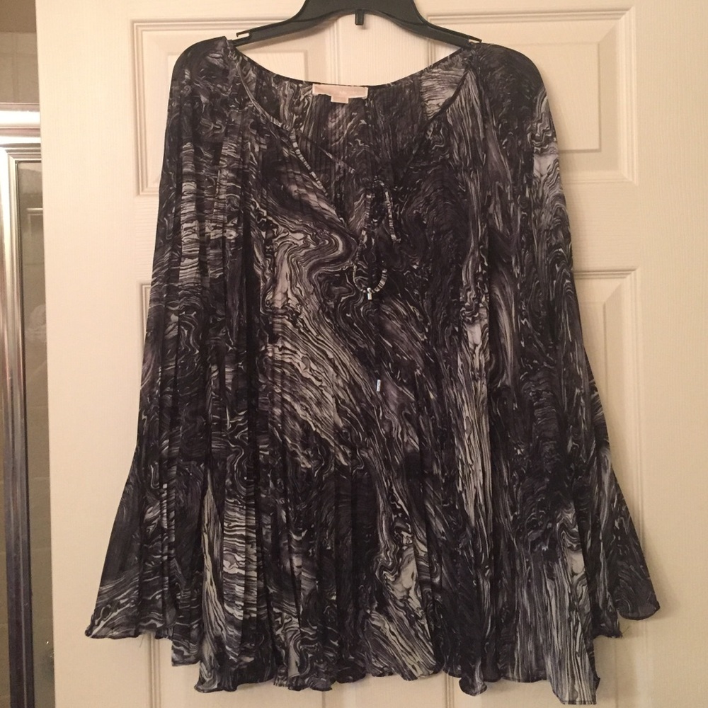 Michael Kors sheer batwing top