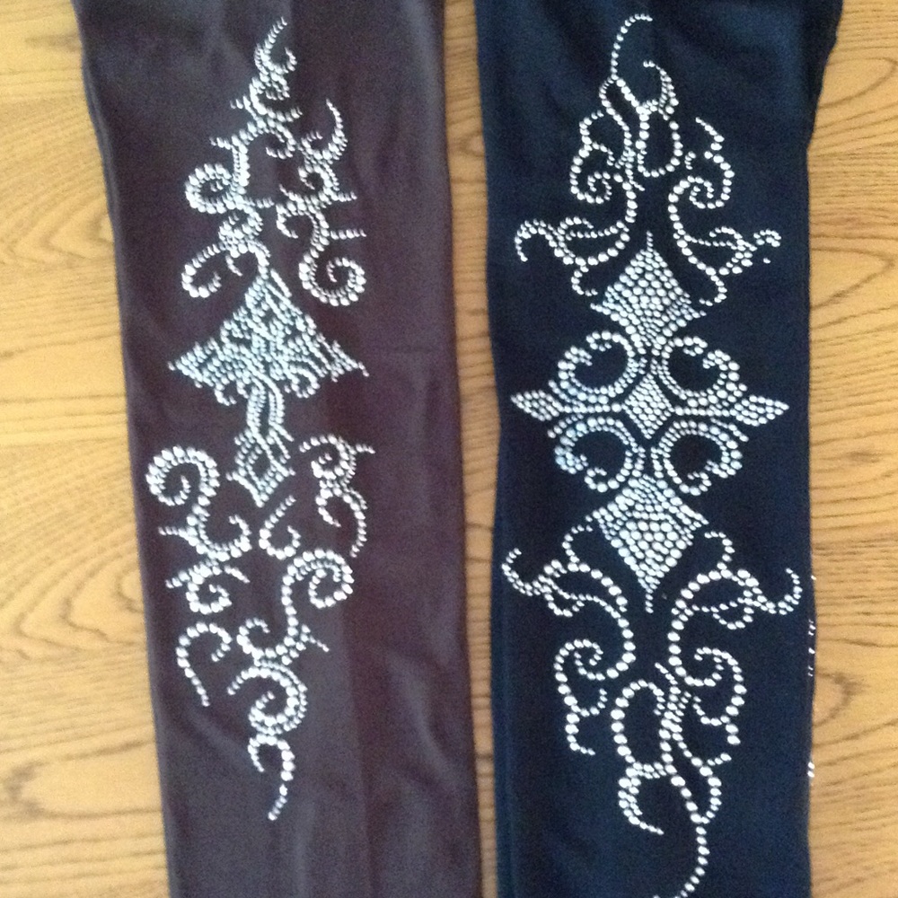 Fleece Lined Leggings with Sequined Design!