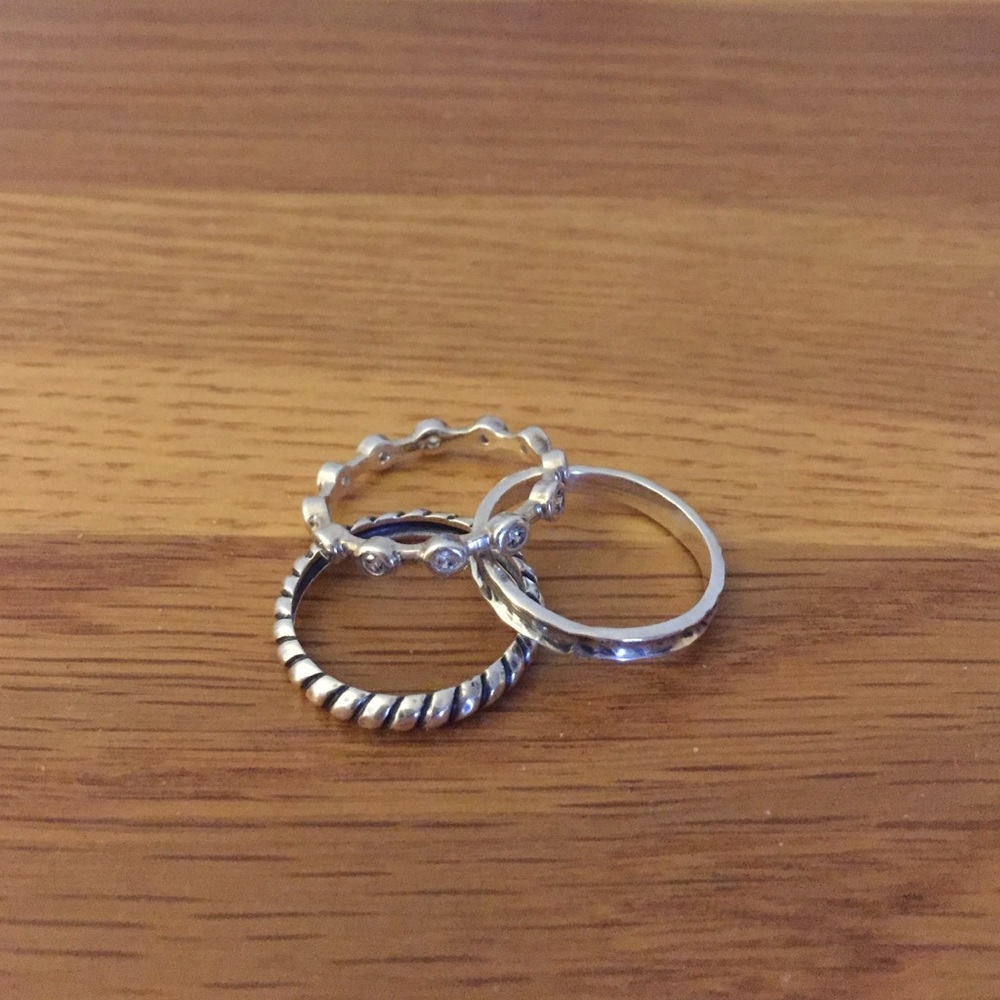 Silpada stack rings