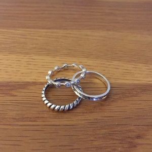 Silpada stack rings