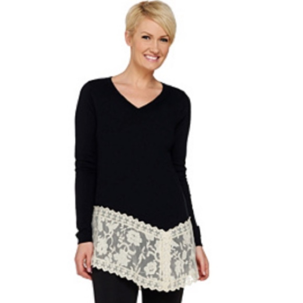 LOGO BLACK Cashmere Sweater