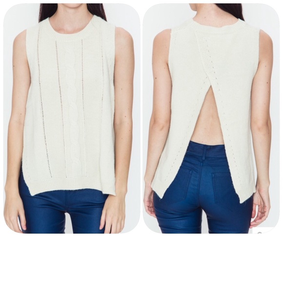 Open Back Sweater - Picture 2 of 3