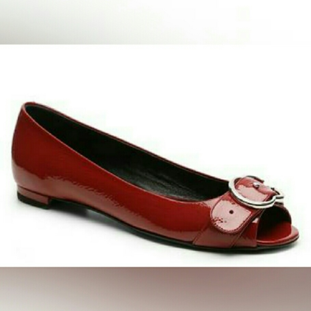 Gucci Patent Leather Interlocking G Flat