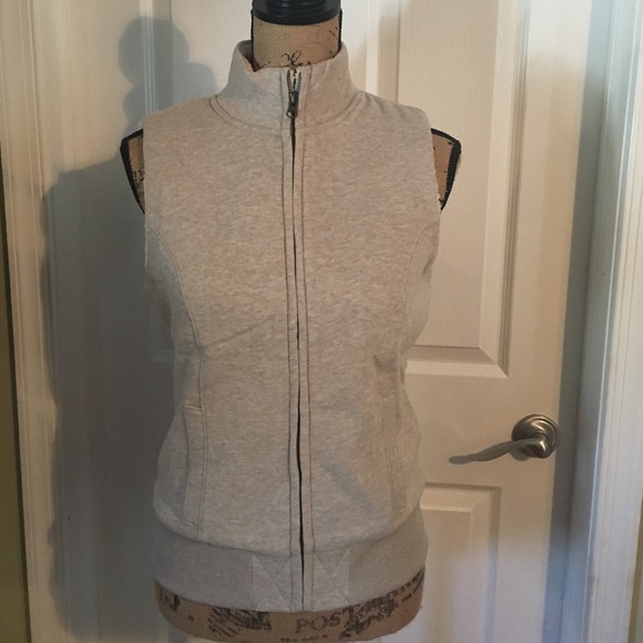 Women's old navy cotton tan vest size medium - Picture 1 of 4