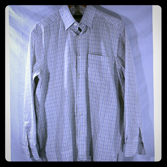 Ermenegildo Zegna Men's Shirt Plaid Checks size L - Picture 3 of 4