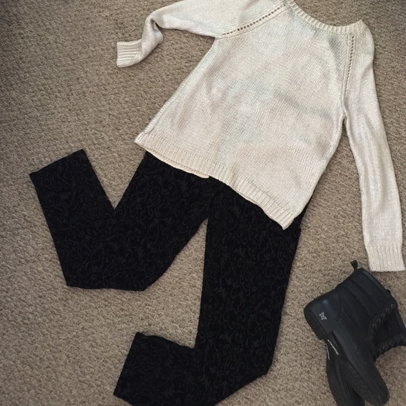 FDJ Black Paisley Design Super Jegging Pull On! - Picture 4 of 4