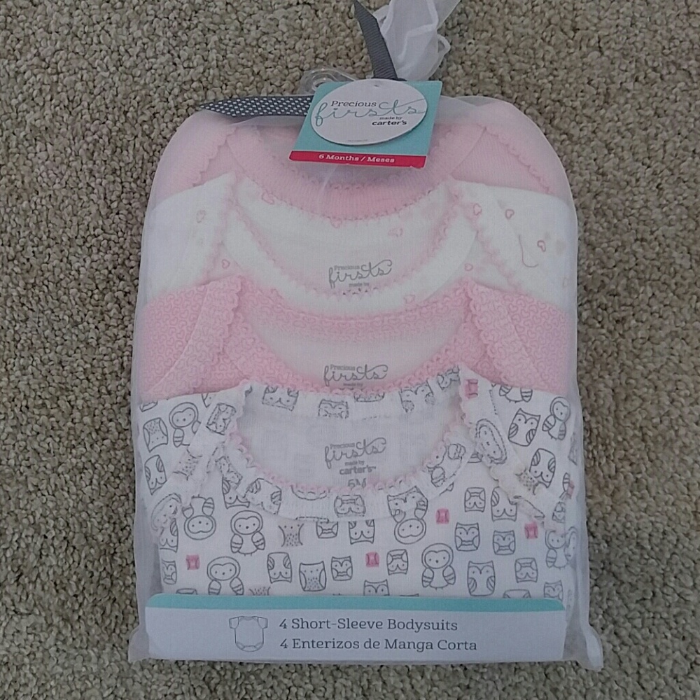 6 month short sleeve Carter's onesies