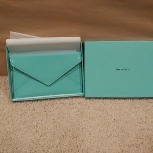 Brand New Tiffany & Co Leather envelope clutch