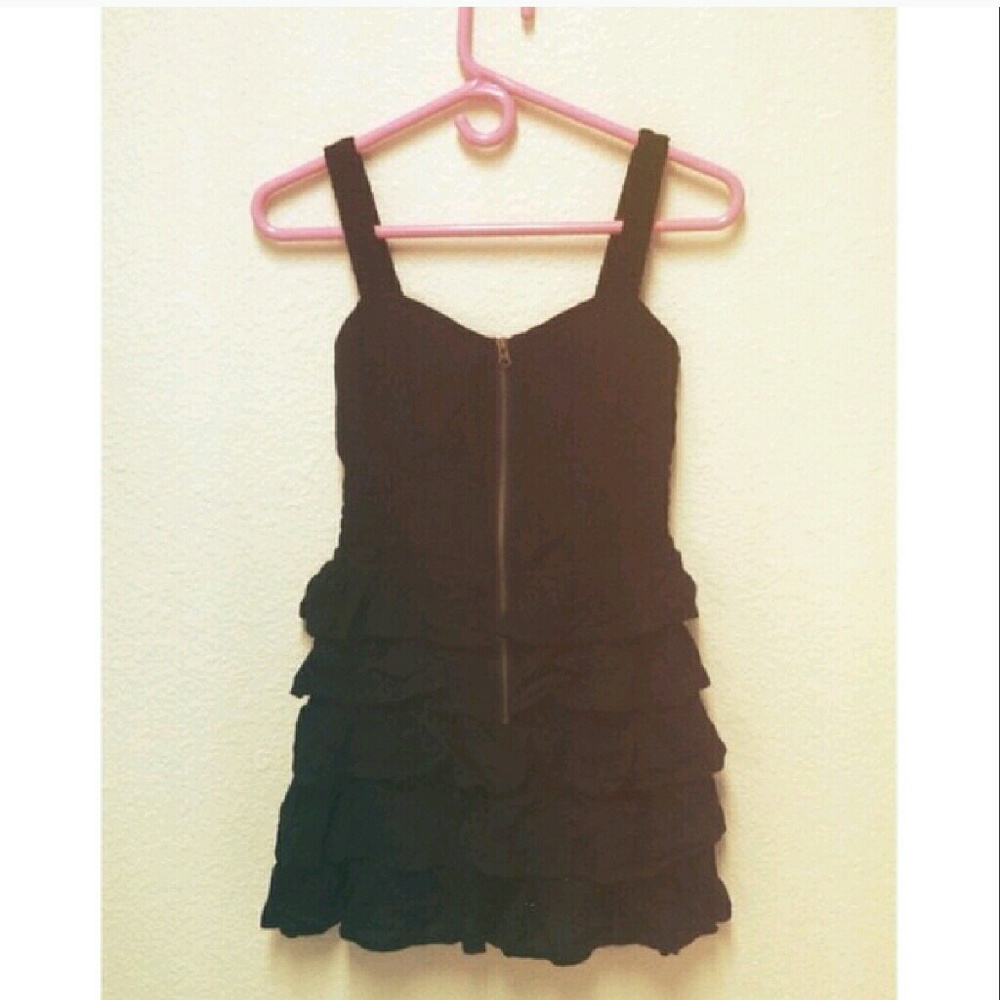 Black Ruffle Dress