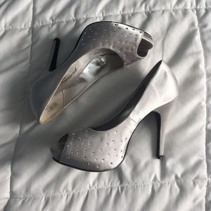 silver heels