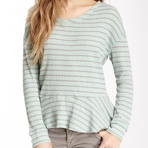Free People Relaxed peplum style top