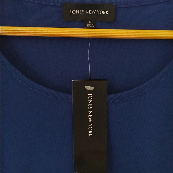 Jones New York Tops - *NEW* Royal blue stretchy knit 3/4 sleeve top Jones New York Tops - *NEW* Royal blue stretchy knit 3/4 sleeve top