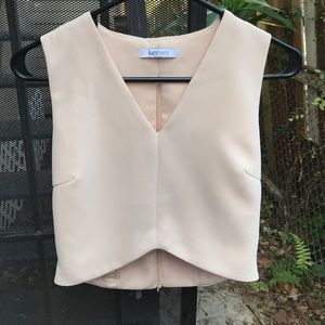 Peach crop top