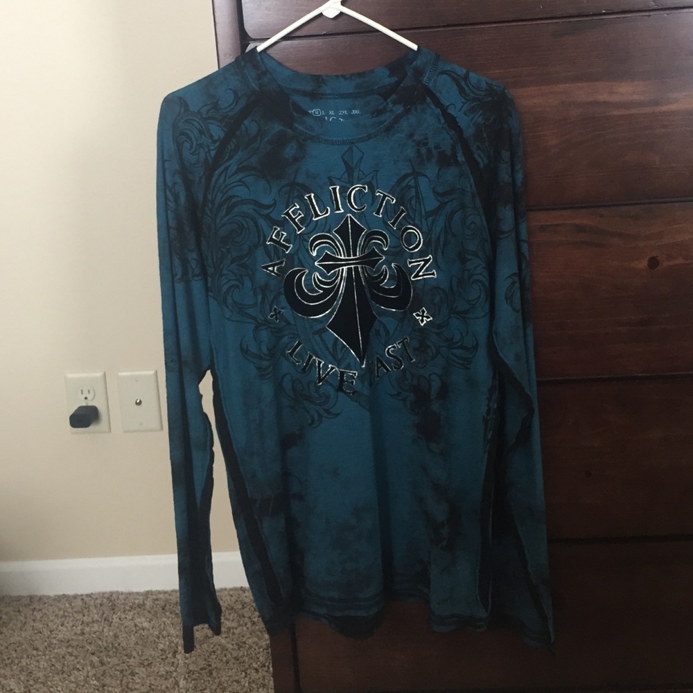 Men's long sleeve affliction shirt