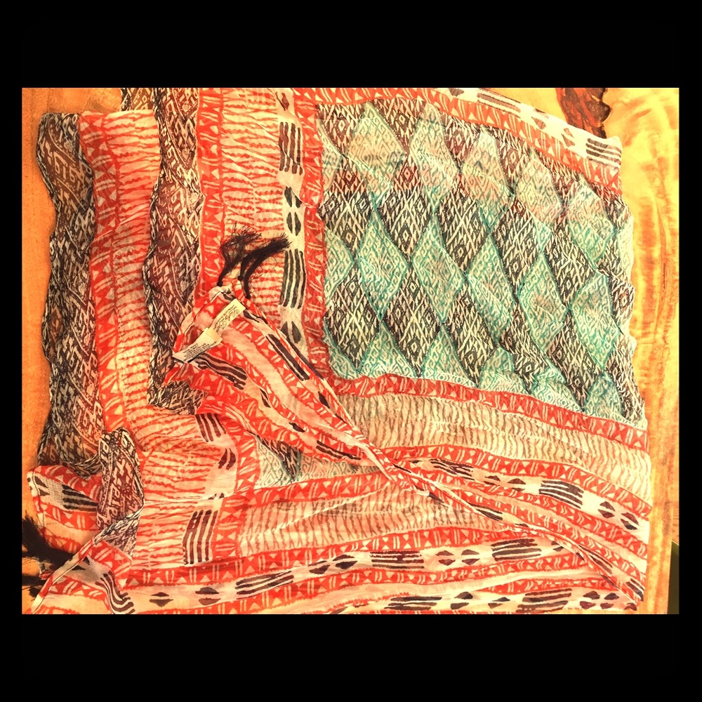 Lucky Brand long scarf with tassels