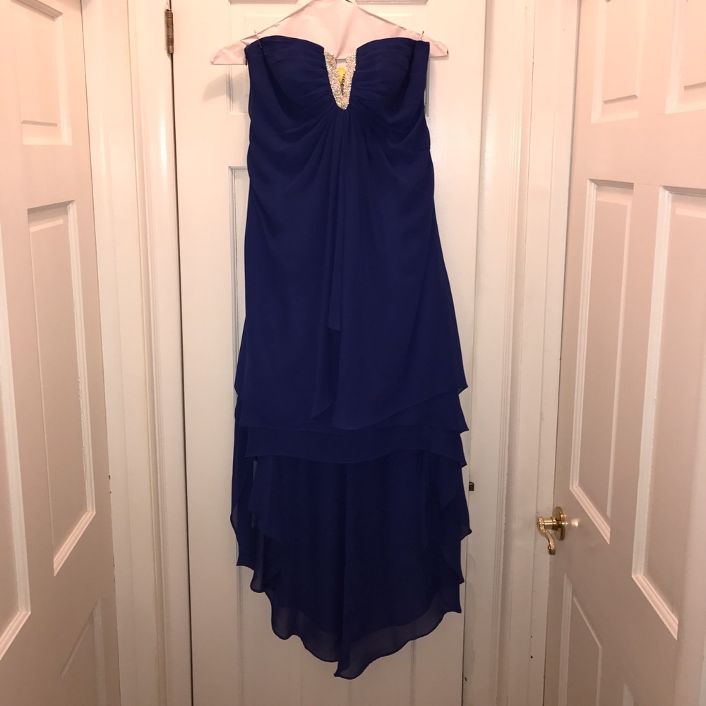 Royal Blue High Low Dress