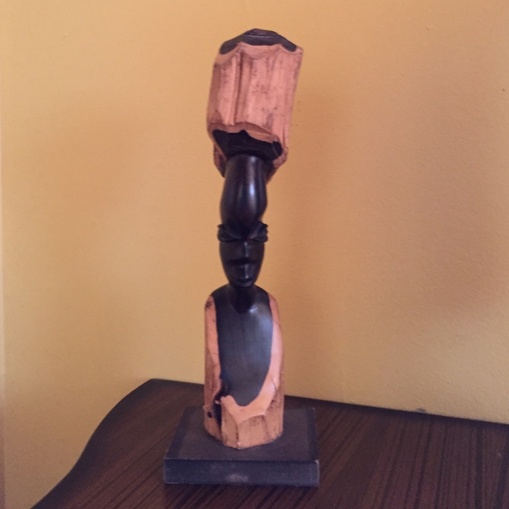 African statue hand made in Zambia