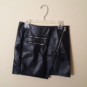 Leather Align Skirt