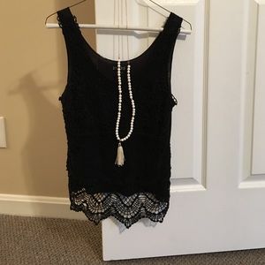 Lace tank top