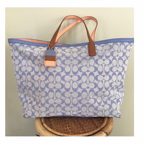 Coach Handbags - COACH SIGNATURE LEGACY WEEKEND TOTE