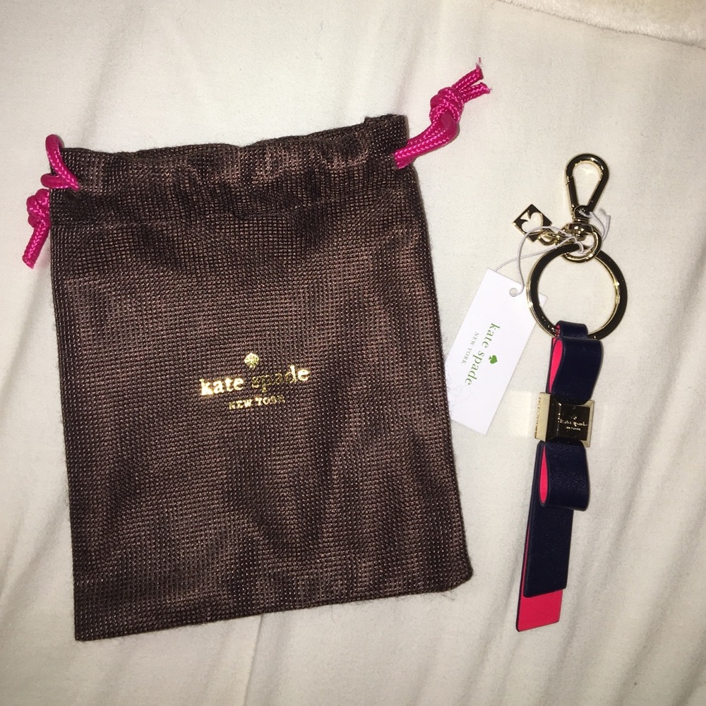 Kate Spade bow keychain