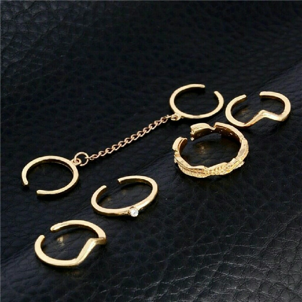 BOHO Chic Stacking midi Finger Knuckle rings - Picture 2 of 3