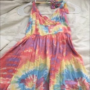 PAC sun tie dye halter top dress