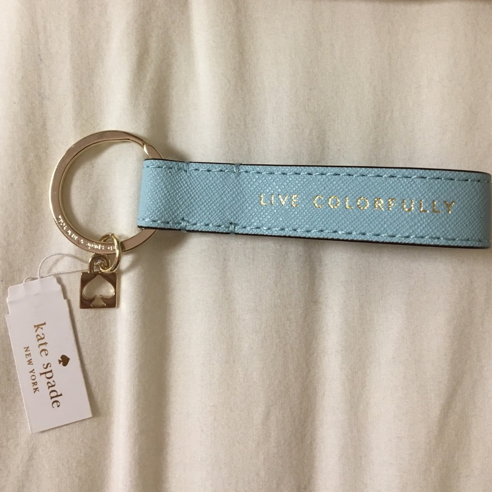 Blue Kate Spade keychain