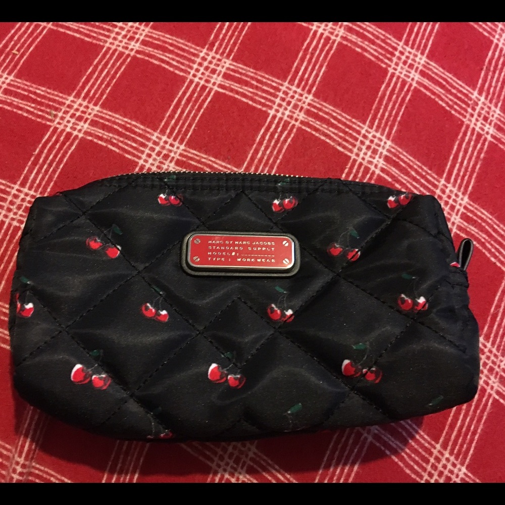 Marc Jacobs Quilted Cherry Print Cosmetics Case