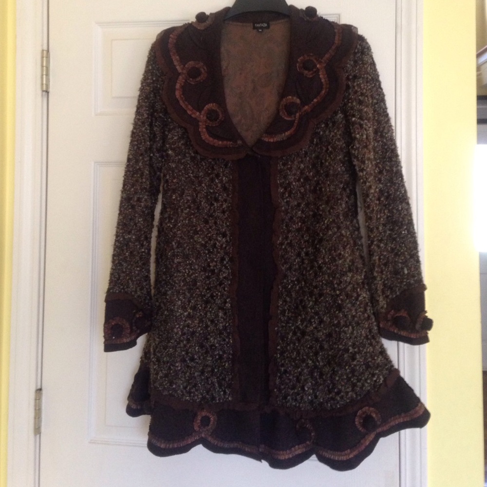 Unique coat or jacket!  Won't see another! Sz m
