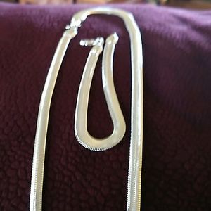 Stamped 925 sterling silver NECKLACE & BRACELET