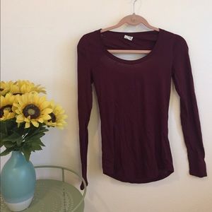 VictoriasSecret Pink maroon top